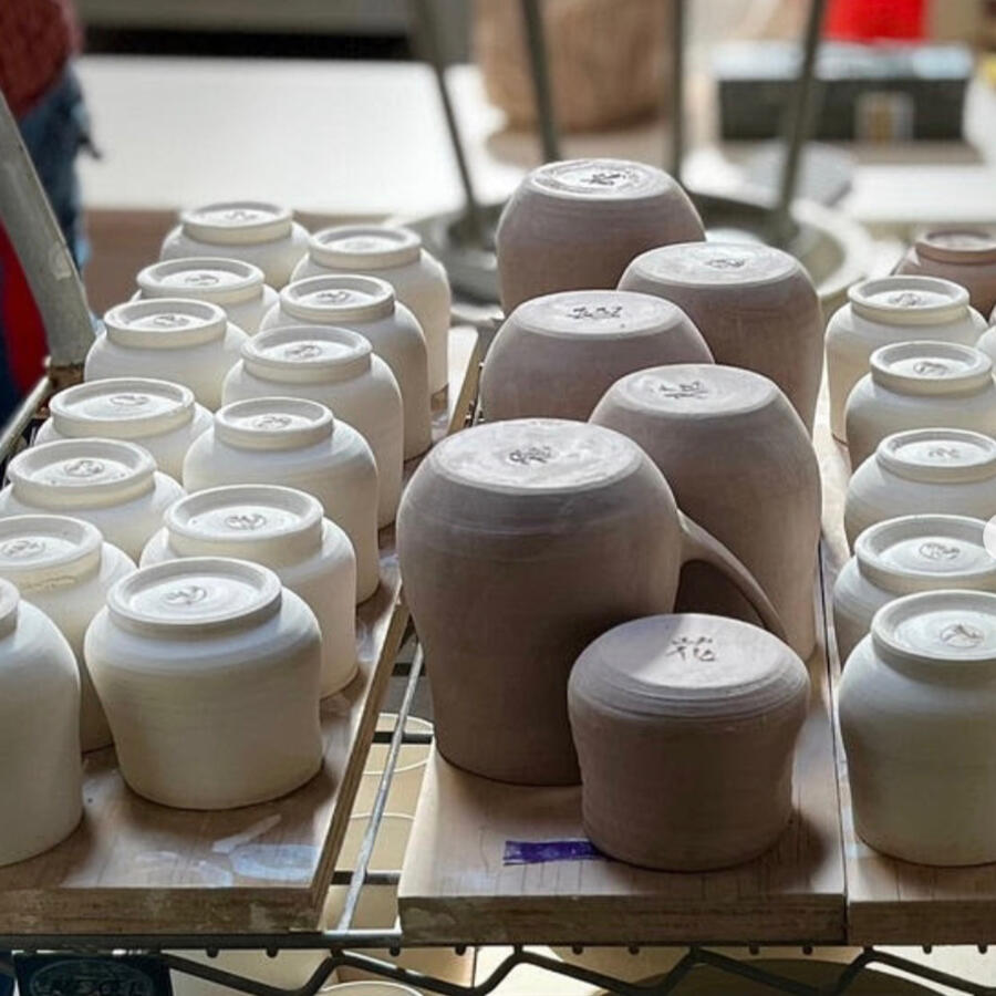 bisqued tea cups